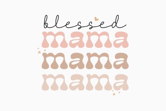 Blessed Mama Mom Retro Svg: A Versatile Design