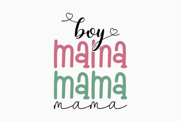 Boy Mama Retro Mothers Day Svg for Graphics and Crafts