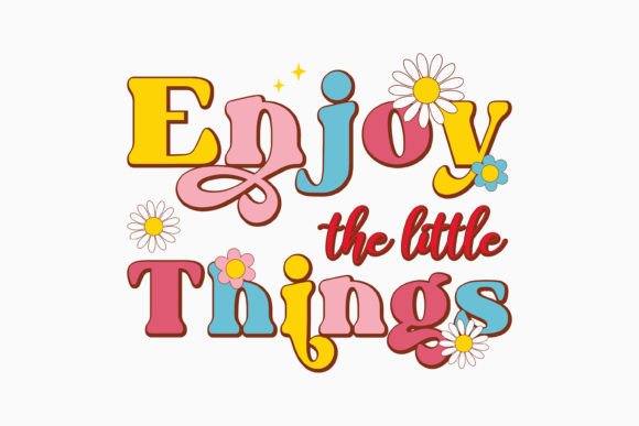 Enjoy the Little Things Mental Health Embroidery