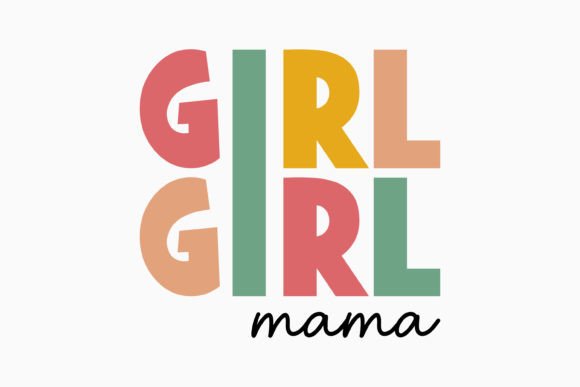 Girl Mama Retro Mothers Day Svg for Graphics and Crafts
