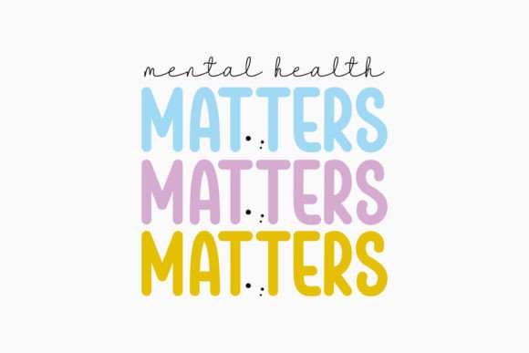 Mental Health Matters Retro: A Perfect Fit for Local Business Graphics