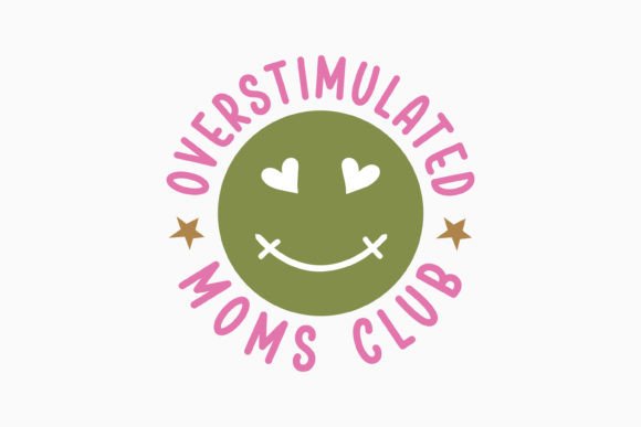 Overstimulated Moms Club Mama Retro Svg: A Graphics Gem for Crafts