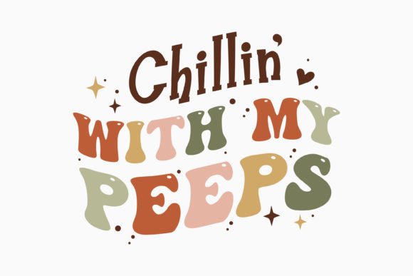 Retro Easter SVG Design Chillin for Local Branding