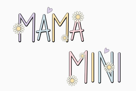 Retro Mama Mini: A Versatile Mothers Day SVG Design