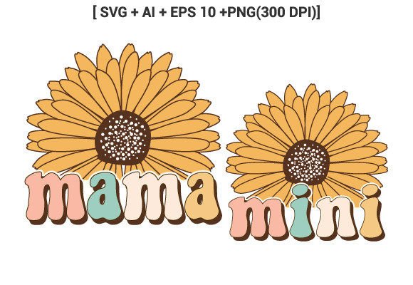 Reviewing Mama Mini Flower Retro Sublimation Svg for Crafts and Graphics