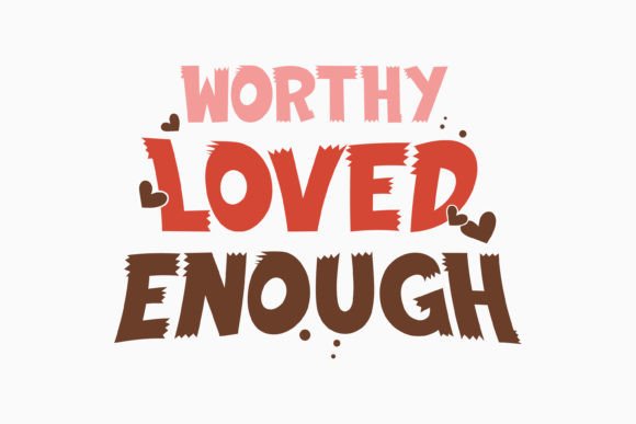 Worthy Loved Enou Retro Boho SVG Design for Graphics and Crafts